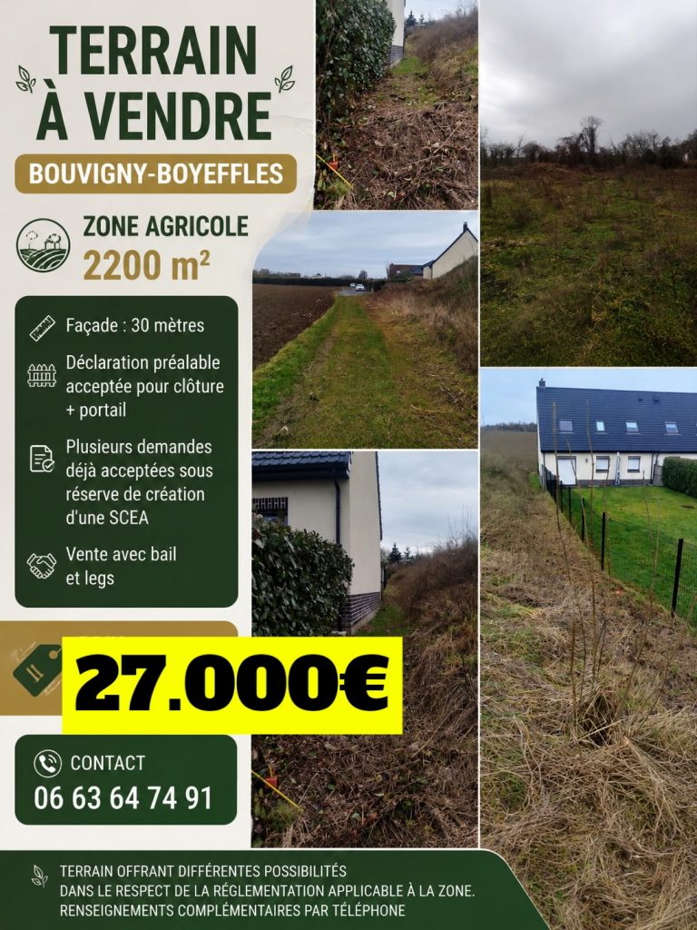 Terrain à vendre