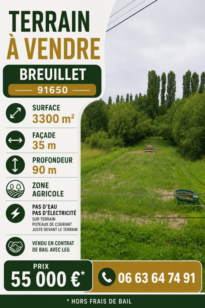 Terrain à vendre