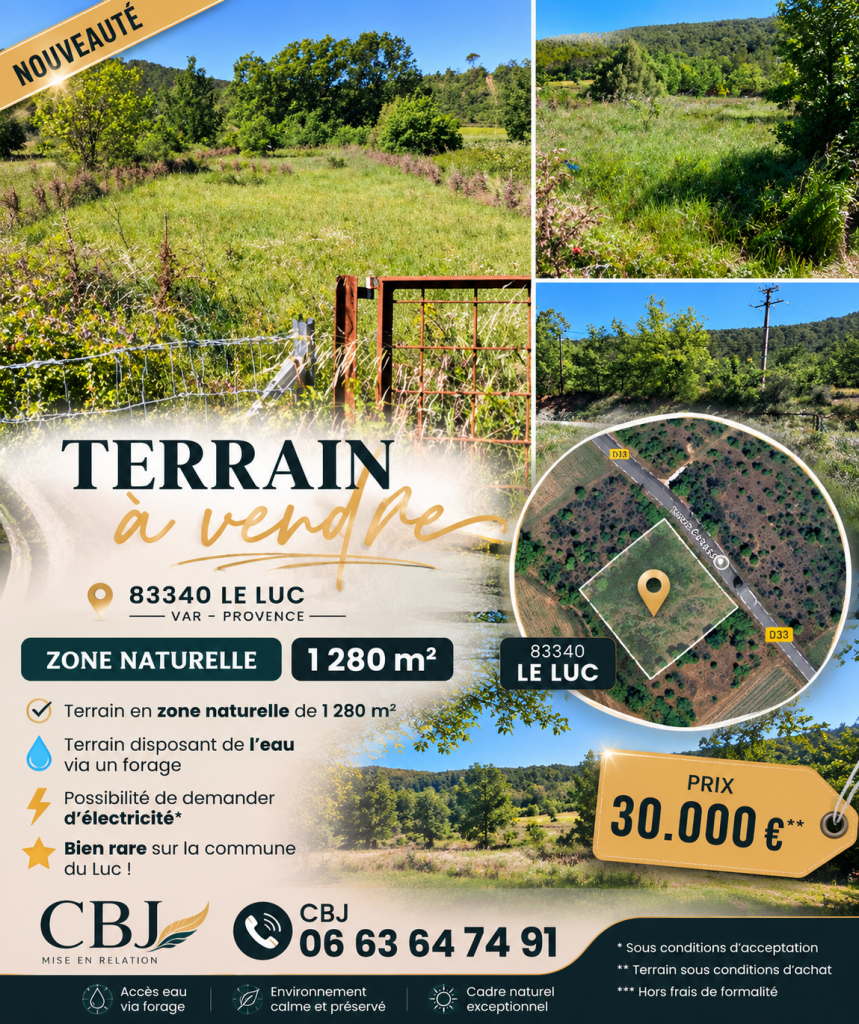 Terrain à vendre