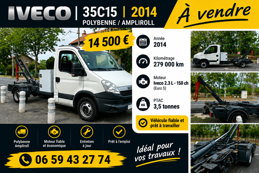 Iveco 35c15 Ampliroll